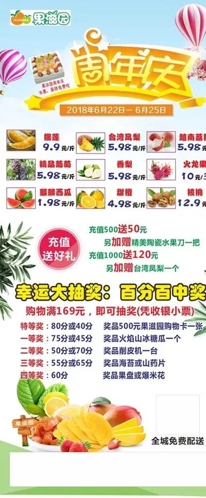 周年庆  水果图片