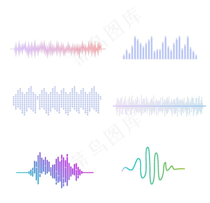声波图片ai矢量模版下载