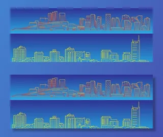 线条建筑矢量材图片