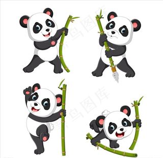 卡通熊猫图片