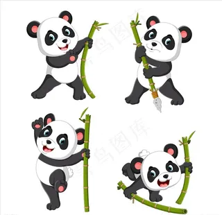 卡通熊猫图片