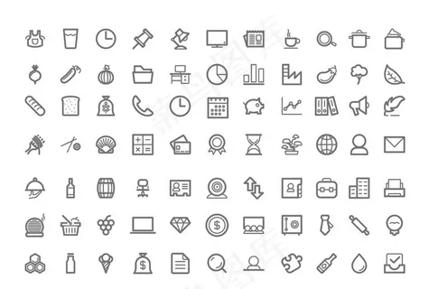 简约手机图标图片