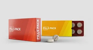 药盒包装样机图片