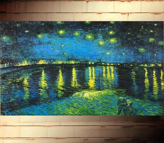 罗纳河上的星夜图片