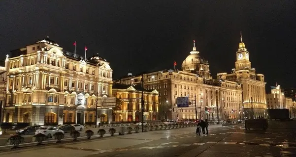 上海外滩欧美建筑夜景图片 上海外滩欧美建筑夜景图片