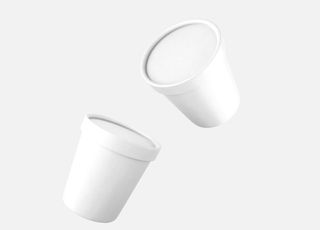 冰淇淋碗样机图片