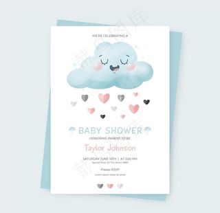 可爱宝宝淋浴卡图片