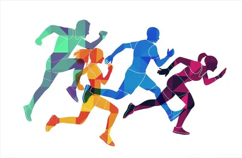 跑步剪影图片 跑步剪影图片