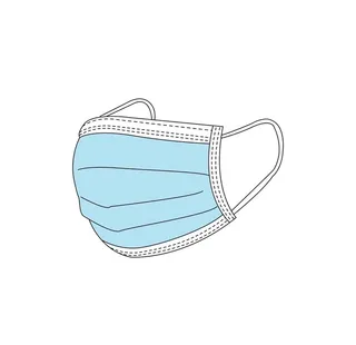 卡通手绘口罩图片