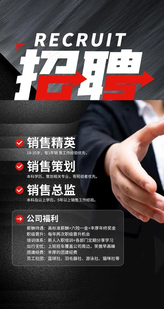 招聘 图片psd模版下载