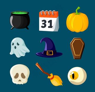 万圣节元素图片
