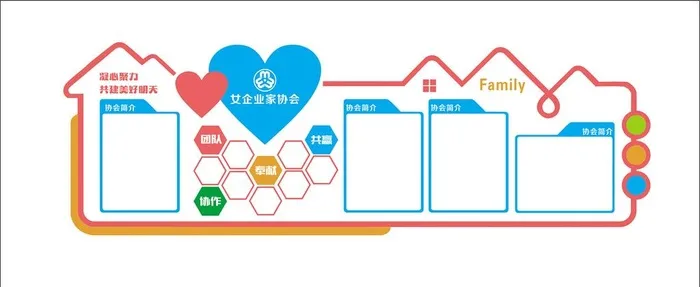 女企业家协会  公司文化图片cdr矢量模版下载