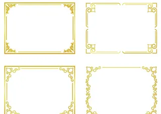 金色边框图片