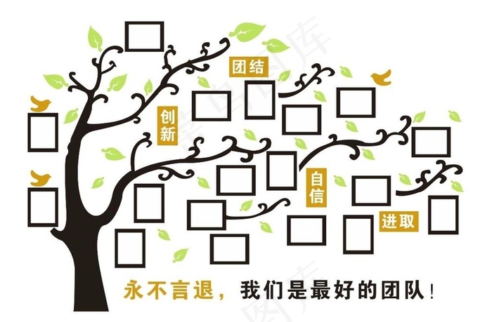 员工风采文化墙 照片墙图片cdr矢量模版下载