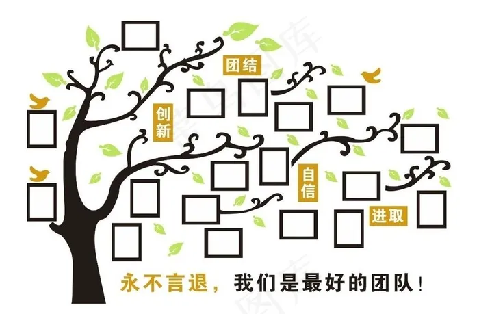 员工风采文化墙 照片墙图片cdr矢量模版下载