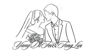婚礼人头像LOGO图片