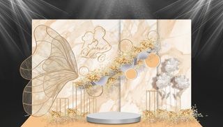 香槟色婚礼图片