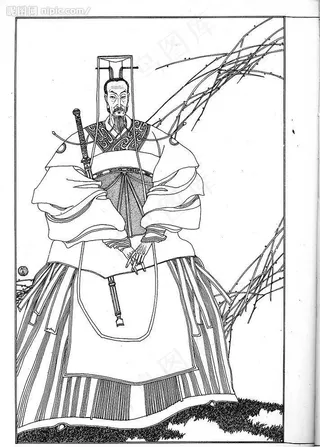 中国一百帝王图17秦穆公图片