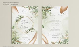 叶子邀请函图片