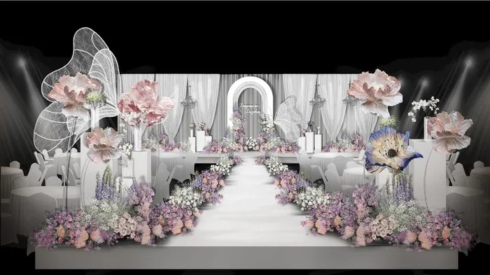 韩式花园婚礼图片(1980x1080)psd模版下载