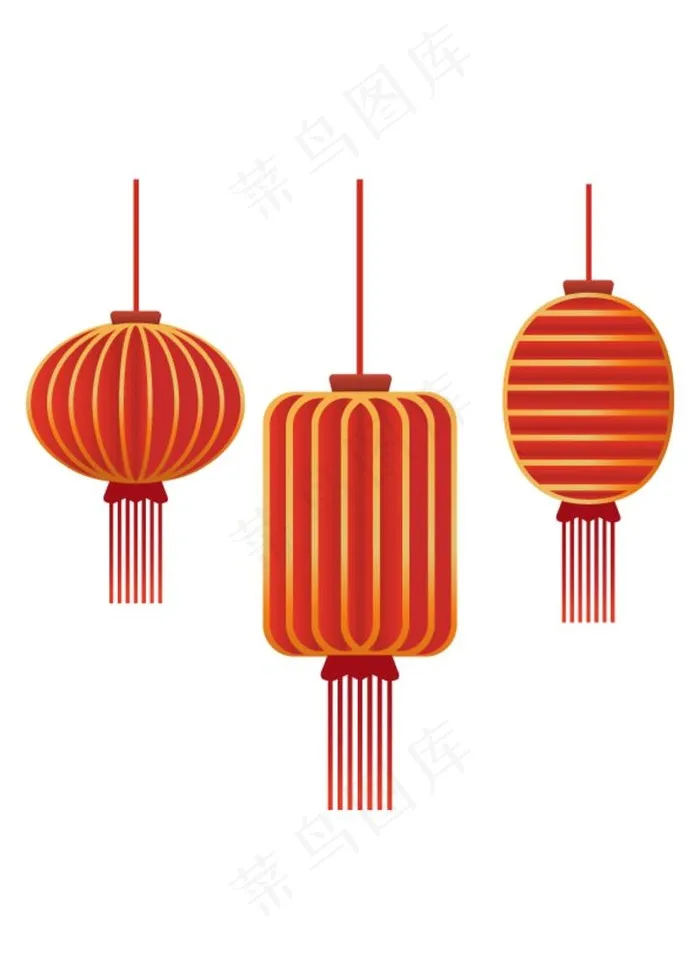 灯笼图片ai矢量模版下载
