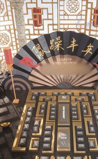 酒吧C4D夜店座位图图片