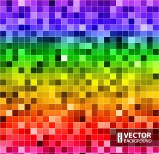 彩色马赛克背景矢量素材图片