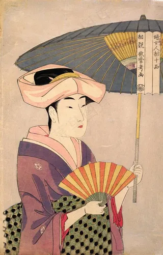 喜多川歌麿版画图片