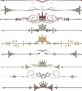 矢量花边分割线图片