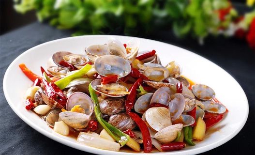 炒花甲炒螺蛳图片