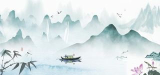 国风中式水墨画图片