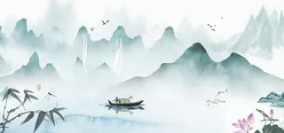 国风中式水墨画图片