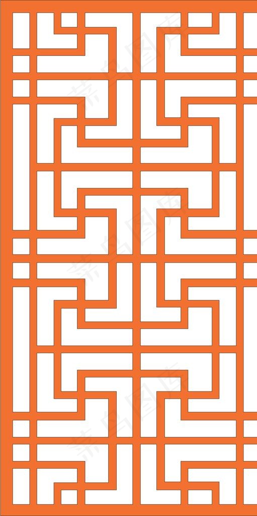 中式窗格边框图片