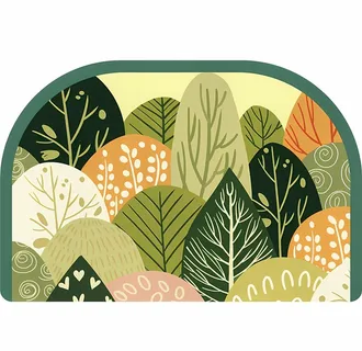 美式浴室插画地垫浴室卧室地垫图片