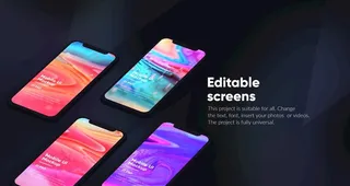 深色UI样机图片