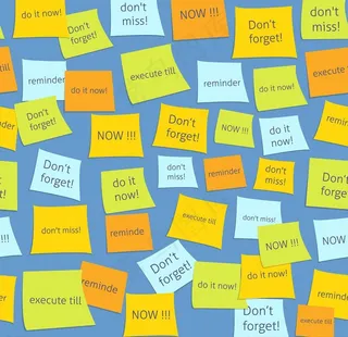 创意留言便利贴无缝背景图片