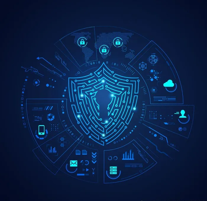 指纹安全图片ai矢量模版下载