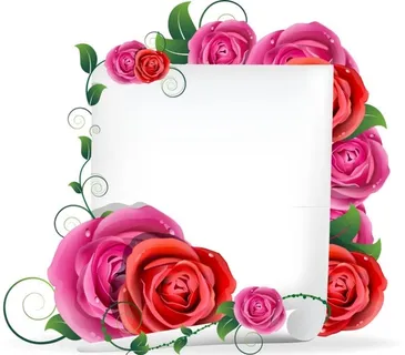 玫瑰文本背景图片 玫瑰文本背景图片