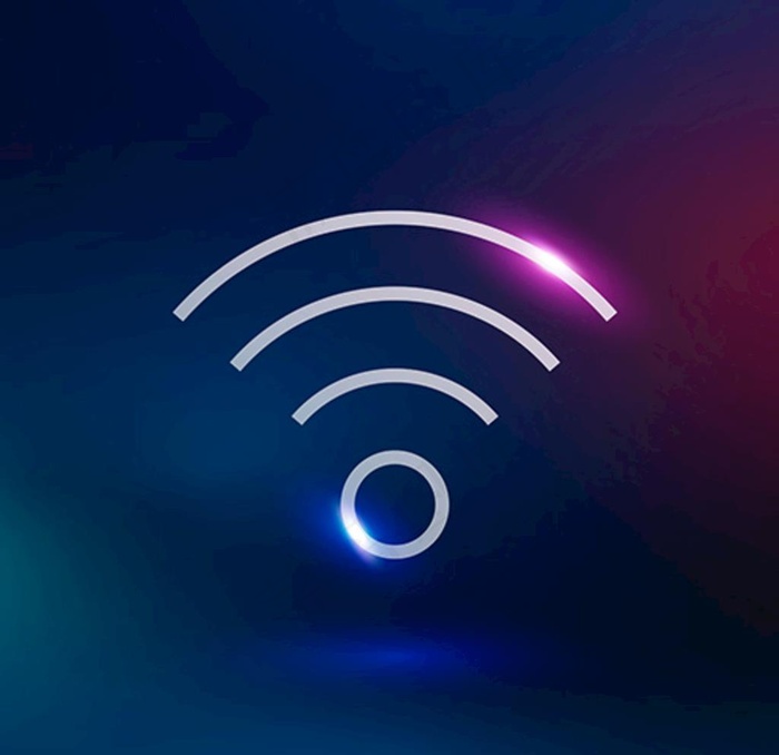 渐变智能WIFI信号图标矢量图片eps,ai矢量模版下载
