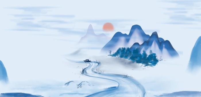 水墨风背景图片cdr矢量模版下载
