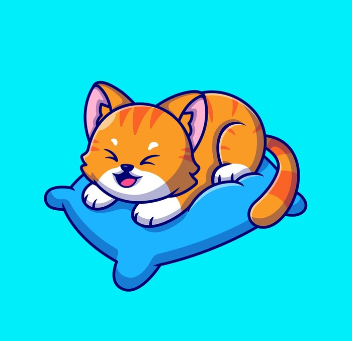 猫 卡通动物图片ai矢量模版下载