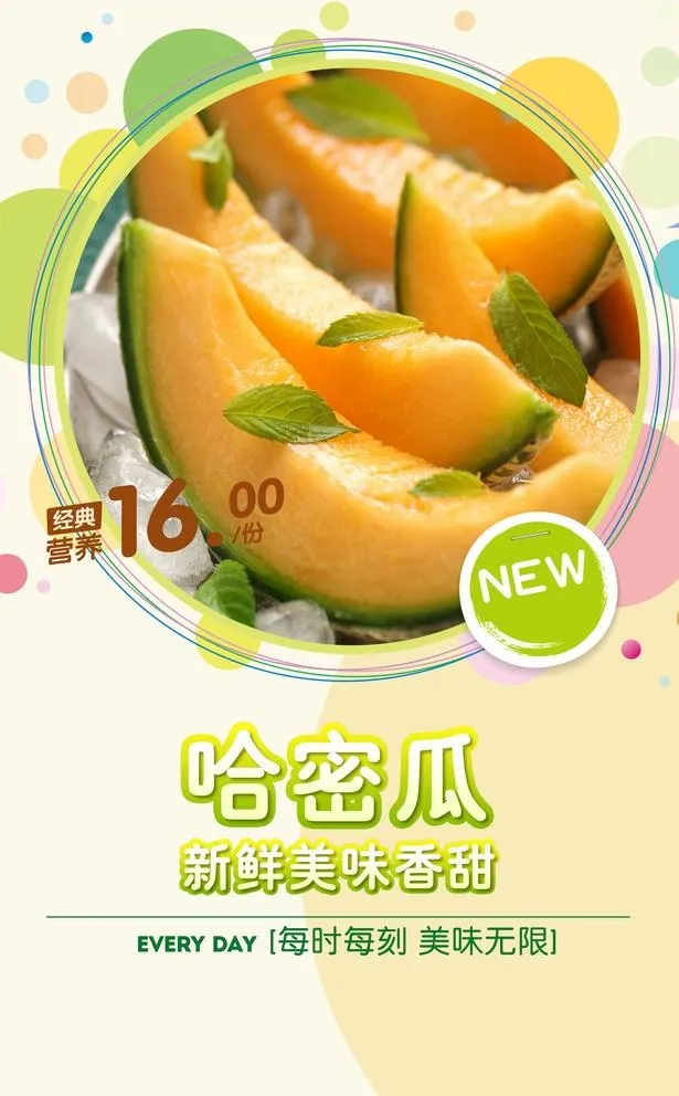 哈密瓜图片(3543x5898)psd模版下载