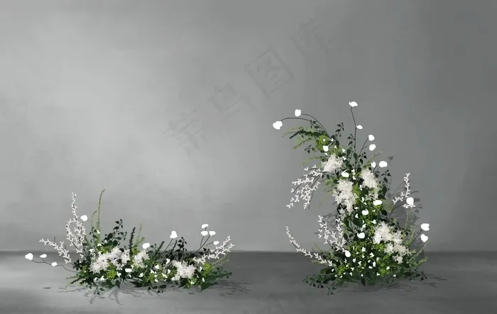 手绘花艺图片(3072x2040)psd模版下载