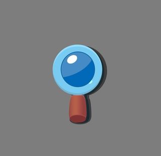 卡通放大镜图标图片