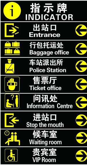指示牌图片