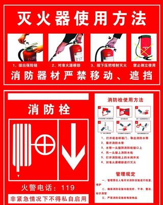 灭火器使用方法图片