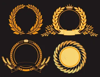 麦穗矢量素材图片