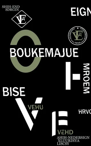 大牌男装字母图片