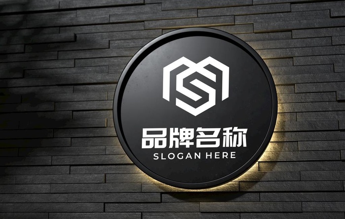 logo样机 标志样机 字体样图片
