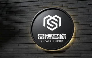 logo样机 标志样机 字体样图片